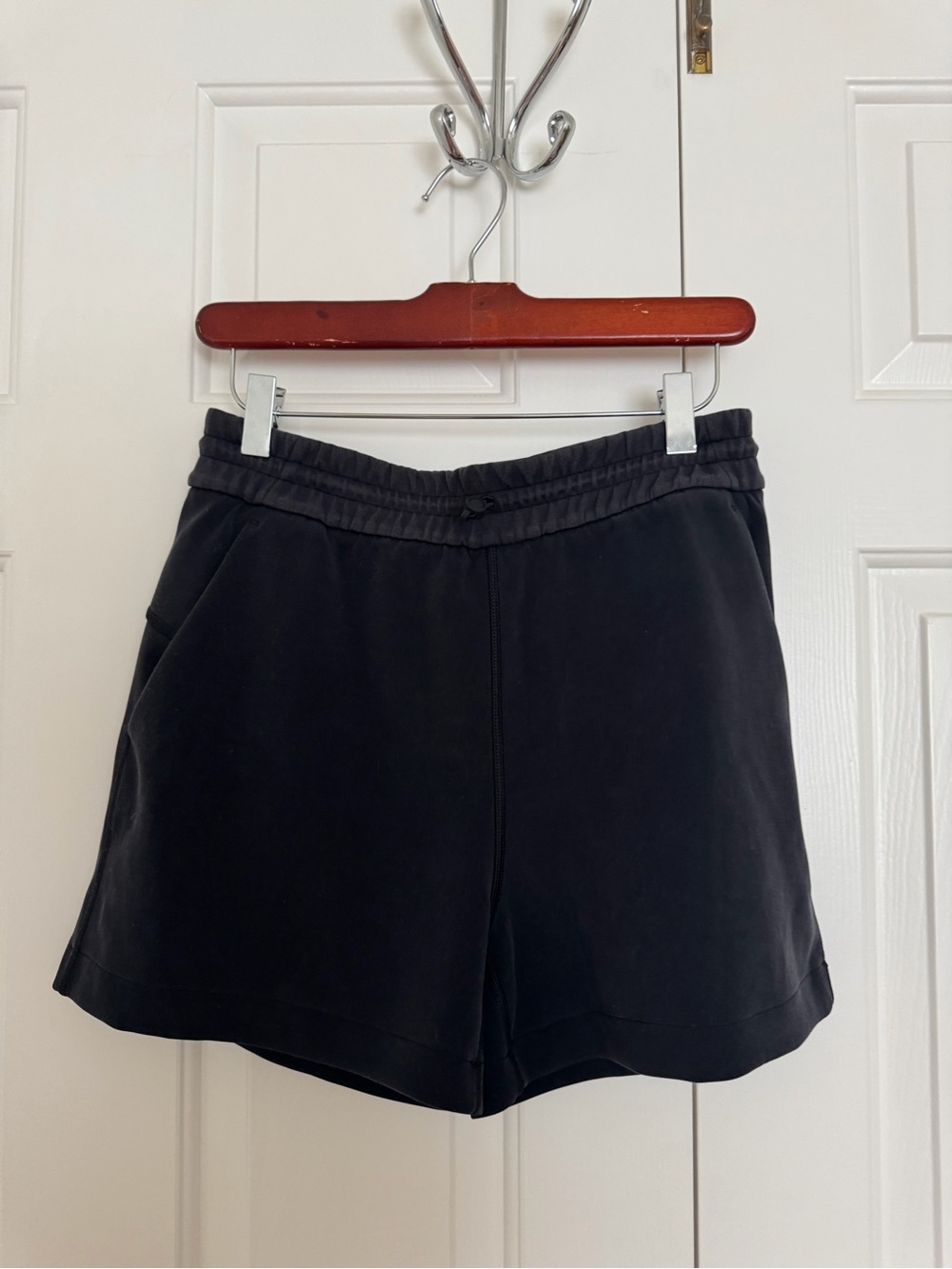 lululemon athletica Black High-Waist A-Line Athletic Short